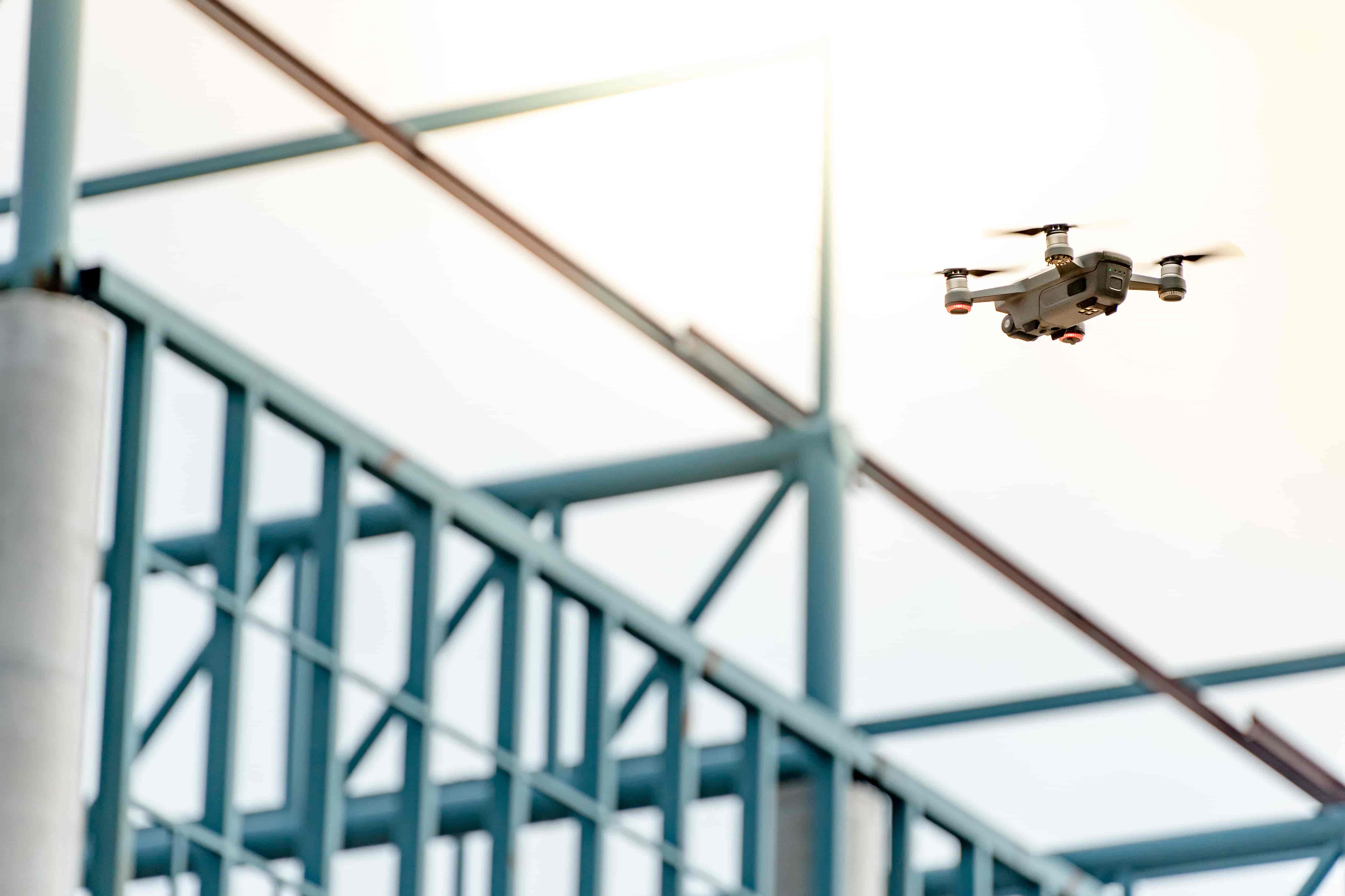 Drone inspection in action