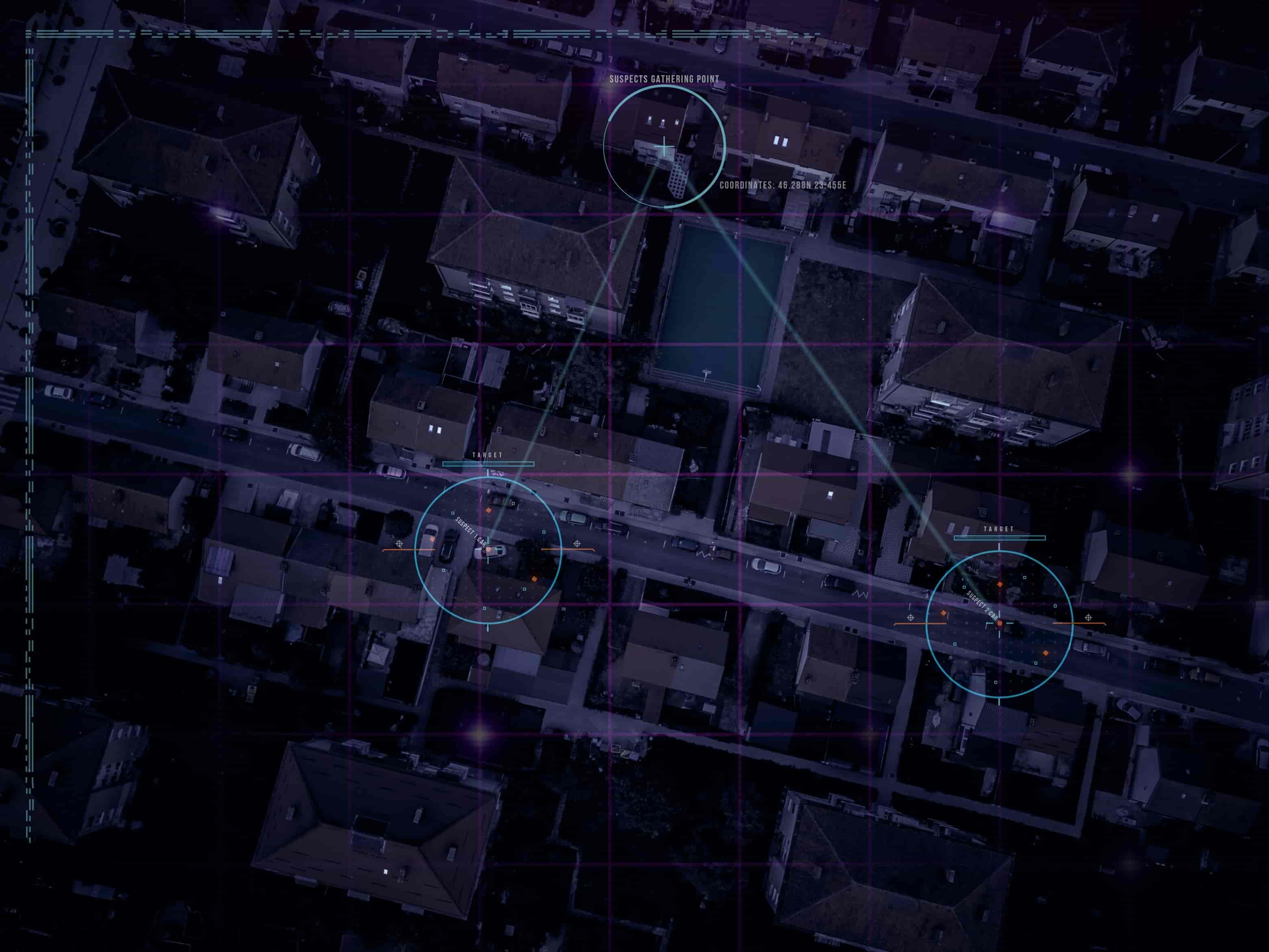 Drone surveillance in action